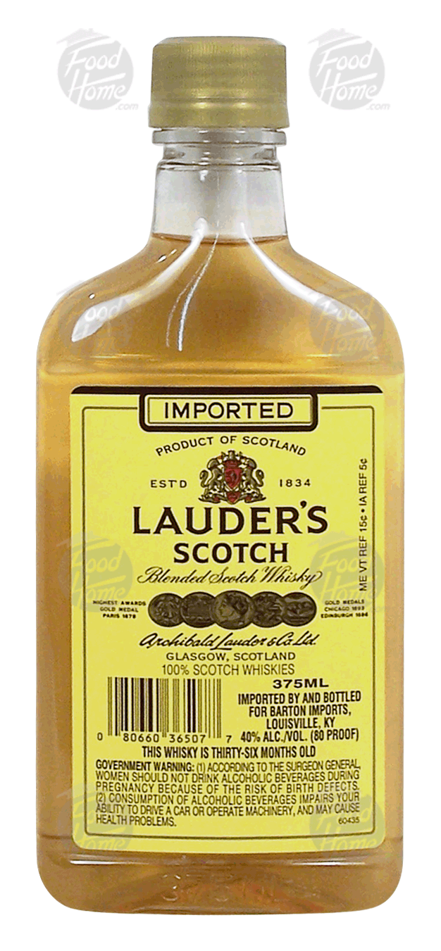 Lauder's  scotch blended whiskey, 40% alc. by vol. Full-Size Picture